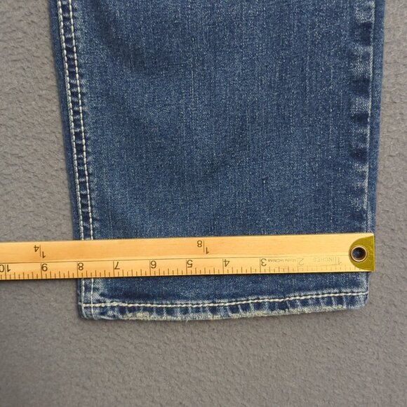 Rock & Roll Jeans Men's 33x32 Fits 33x30 Blue Revolver Straight - Picture 8 of 12